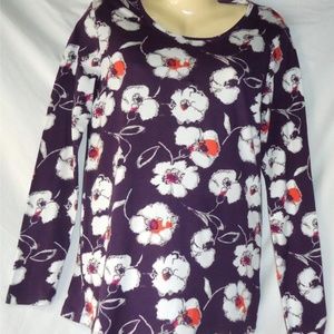 Women's Daisy Fuentes Purple Top Size Large